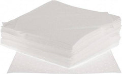 Brady SPC Sorbents - 20.5 Gal Capacity per Package, Oil Only Pad - 17" Long x 15" Wide, White, Polyester/Cotton - Benchmark Tooling