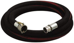 Alliance Hose & Rubber - 3/4" ID x 1.22" OD x 50' OAL, Cam & Groove Petroleum Transfer Hose - 150 Max Working psi, -35 to 200°F, 2" Bend Radius, 3/4" Fitting, Black - Benchmark Tooling