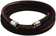 Alliance Hose & Rubber - 1" ID x 1-1/2" OD x 50' OAL, Male x Female Petroleum Transfer Hose - 150 Max Working psi, -35 to 200°F, 2" Bend Radius, 1" Fitting, Black - Benchmark Tooling