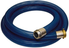 Alliance Hose & Rubber - -40 to 150°F, 2" Inside x 2.33" Outside Diam, PVC Liquid Suction & Discharge Hose - Transparent Blue, 20' Long, 29 Vacuum Rating, 80 psi Working Pressure - Benchmark Tooling