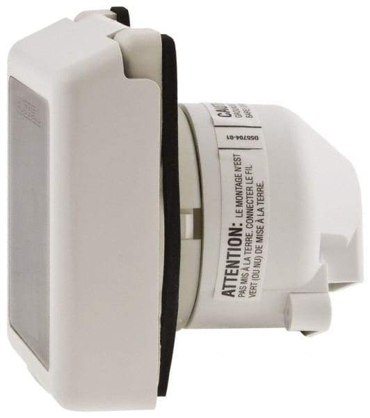 Hubbell Wiring Device-Kellems - 125/250 VAC, 50 Amp, Self Grounding Inlet - 3 Poles, 4 Wire, Male End, White - Benchmark Tooling