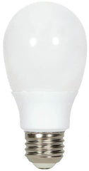 Value Collection - 9 Watt Fluorescent Residential/Office Medium Screw Lamp - 2,700°K Color Temp, 450 Lumens, A19, 6,000 hr Avg Life - Benchmark Tooling