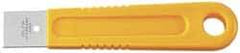 Olfa - Stainless Steel 1-Edge Scraper - 1" Blade Width x 1" Blade Length, 6-5/16" Long Handle - Benchmark Tooling