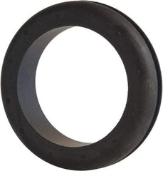 Made in USA - 2-1/8" OD, 1/2" Thick Military Specification Grommet - Buna-N Rubber, 1-3/4" Slot Diam x 1/8" Slot Width - Benchmark Tooling