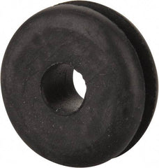 Made in USA - 1" OD, 3/8" Thick Military Specification Grommet - Buna-N Rubber, 3/4" Slot Diam x 1/8" Slot Width - Benchmark Tooling