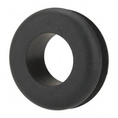 Made in USA - 1-5/16" OD, 1/2" Thick Military Specification Grommet - Buna-N Rubber, 1" Slot Diam x 3/16" Slot Width - Benchmark Tooling