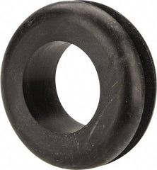 Made in USA - 1-5/8" OD, 9/16" Thick Military Specification Grommet - Buna-N Rubber, 1-1/4" Slot Diam x 3/16" Slot Width - Benchmark Tooling