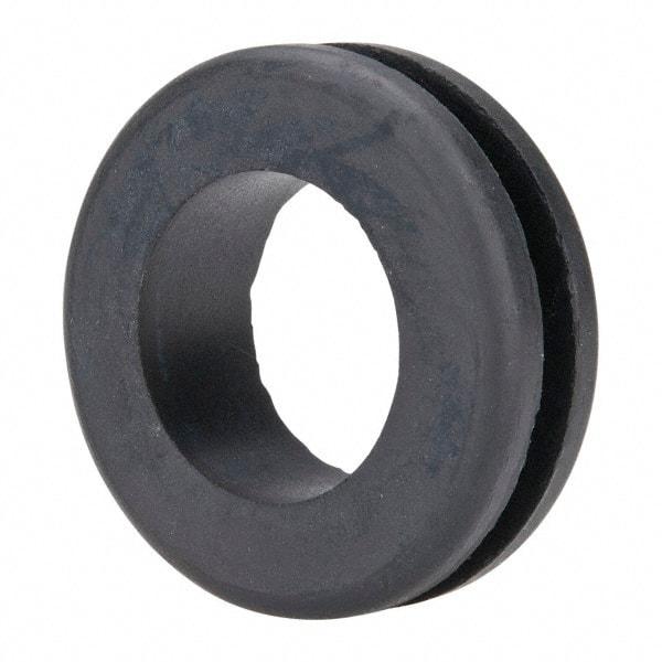 Made in USA - 1-3/4" OD, 9/16" Thick Military Specification Grommet - Buna-N Rubber, 1-3/8" Slot Diam x 3/16" Slot Width - Benchmark Tooling
