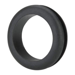 Made in USA - 2-1/8" OD, 9/16" Thick Military Specification Grommet - Buna-N Rubber, 1-3/4" Slot Diam x 3/16" Slot Width - Benchmark Tooling
