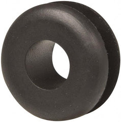Made in USA - 7/8" OD, 7/16" Thick Military Specification Grommet - Buna-N Rubber, 5/8" Slot Diam x 3/16" Slot Width - Benchmark Tooling