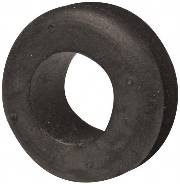 Made in USA - 1-5/16" OD, 11/16" Thick Military Specification Grommet - Buna-N Rubber, 1" Slot Diam x 1/4" Slot Width - Benchmark Tooling