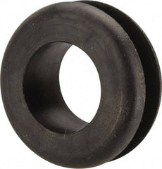 Made in USA - 1-3/8" OD, 9/16" Thick Military Specification Grommet - Buna-N Rubber, 1-1/16" Slot Diam x 1/4" Slot Width - Benchmark Tooling