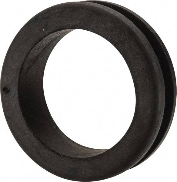 Made in USA - 2-1/8" OD, 5/8" Thick Military Specification Grommet - Buna-N Rubber, 1-3/4" Slot Diam x 1/4" Slot Width - Benchmark Tooling
