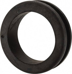 Made in USA - 2-1/8" OD, 5/8" Thick Military Specification Grommet - Buna-N Rubber, 1-3/4" Slot Diam x 1/4" Slot Width - Benchmark Tooling