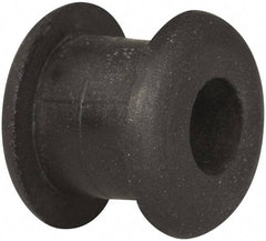 Made in USA - 7/16" OD, 3/8" Thick Military Specification Grommet - Buna-N Rubber, 5/16" Slot Diam x 1/4" Slot Width - Benchmark Tooling