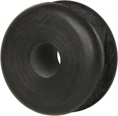 Made in USA - 1" OD, 1/2" Thick Military Specification Grommet - Buna-N Rubber, 3/4" Slot Diam x 1/4" Slot Width - Benchmark Tooling