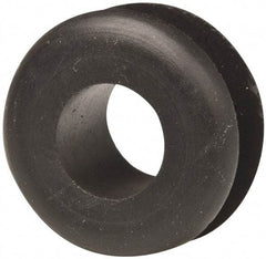 Made in USA - 15/16" OD, 1/2" Thick Military Specification Grommet - Buna-N Rubber, 11/16" Slot Diam x 1/4" Slot Width - Benchmark Tooling