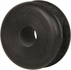 Made in USA - 1-1/16" OD, 1/2" Thick Military Specification Grommet - Buna-N Rubber, 13/16" Slot Diam x 1/4" Slot Width - Benchmark Tooling