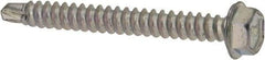 Elco - #8, Hex Washer Head, Hex Drive, 1-1/2" Length Under Head, #2 Point, Self Drilling Screw - Steel - Benchmark Tooling