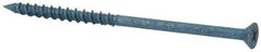 Elco - 3/16" Diam, 3-3/4" OAL, Phillips Drive, Concrete Screw & Masonry Fastener - Steel, Blue StalGard Finish, Includes #2 Drill Bit - Benchmark Tooling