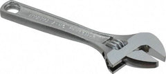 Paramount - 1/2" Jaw Capacity, 4" Standard Adjustable Wrench - Chrome Vanadium Steel, Chrome Finish - Benchmark Tooling