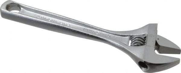 Paramount - 15/16" Jaw Capacity, 6" Standard Adjustable Wrench - Chrome Vanadium Steel, Chrome Finish - Benchmark Tooling