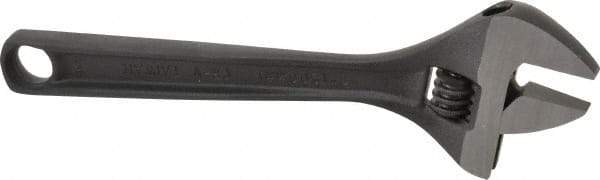 Paramount - 1-1/8" Jaw Capacity, 8" Standard Adjustable Wrench - Chrome Vanadium Steel, Black Finish - Benchmark Tooling