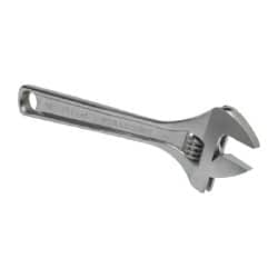 Paramount - 1-5/16" Jaw Capacity, 10" Standard Adjustable Wrench - Chrome Vanadium Steel, Chrome Finish - Benchmark Tooling