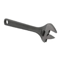 Paramount - 1-1/2" Jaw Capacity, 12" Standard Adjustable Wrench - Chrome Vanadium Steel, Black Finish - Benchmark Tooling