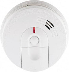 Kidde - 5.6 Inch Diameter, AC Wire In 120 Volt Smoke Alarm - 85 dB Decibel Rating, 9V Battery Included, Wall or Ceiling Mount, Tamper Resistant, Interconnectable - Benchmark Tooling