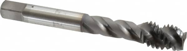 OSG - 7/16-14 UNC 3 Flute Modified Bottoming Spiral Flute Tap - Vanadium High Speed Steel, TiCN Finish, 3-5/32" OAL, Right Hand Flute, Right Hand Thread, H3, Series 290 - Benchmark Tooling