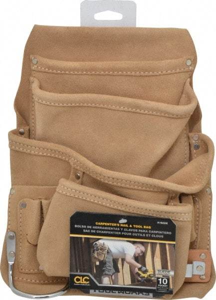 CLC - 10 Pocket Holster - Leather, Yellow, 10" Wide x 12" High - Benchmark Tooling