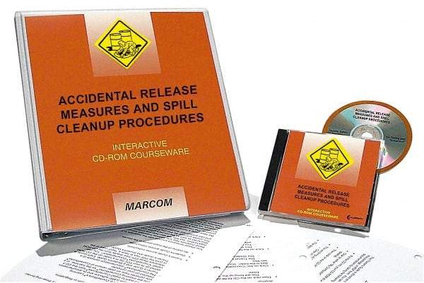 Marcom - Accidental Release Measures and Spill Cleanup Procedures, Multimedia Training Kit - 45 min Run Time CD-ROM, English & Spanish - Benchmark Tooling