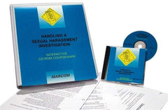 Marcom - Handling a Sexual Harassment Investigation, Multimedia Training Kit - 45 min Run Time CD-ROM, English & Spanish - Benchmark Tooling