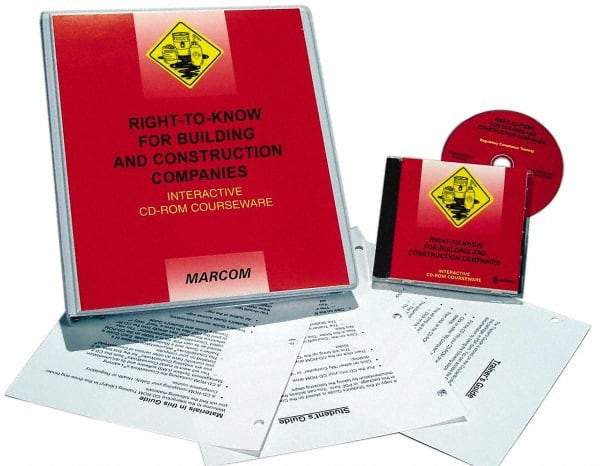 Marcom - Right to Know, Multimedia Training Kit - 45 min Run Time CD-ROM, English & Spanish - Benchmark Tooling