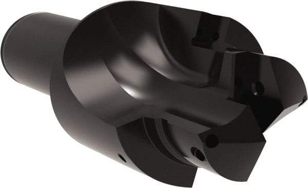 Allied Machine and Engineering - ISO 11926-1, MS 16142, SAE J1926-1 Standard, 1-7/8-12, 24 Tube Dash Number, 15° Porting Angle, 1.791" Pilot Diam, 1-1/2" Shank Diam, Indexable Spade Blade Insert Porting Tool - 2 Porting Inserts, 6" Overall Length - Benchmark Tooling