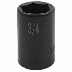 SK - Impact Socket - 3/8"DR 6PT 3/4" SEMI-DEEP IMPACT SOCKET - Benchmark Tooling