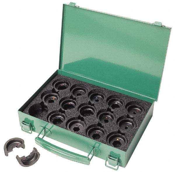 Greenlee - 8 AWG - 2/0 AWG Crimping Die Set - Use with Mfr's # EK410L11 - Benchmark Tooling