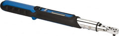 CDI - 1/4" Drive Electronic Digital Torque Wrench - 2 Ft/Lb to 20 Ft/Lb Torque, 15" OAL, 0.1 N/m Graduation, Teardrop Flex Head - Benchmark Tooling