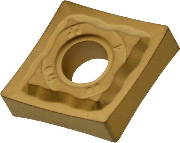 Iscar - CNMG431 PP Grade IC9150 Carbide Turning Insert - TiCN/Al2O3/TiN Finish, 80° Diamond, 1/2" Inscr Circle, 3/16" Thick, 1/64" Corner Radius - Benchmark Tooling