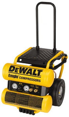 DeWALT - 1.1 HP, 3.8 CFM Wheeled Dolly Style Electric Oil Lube Compressor - Benchmark Tooling