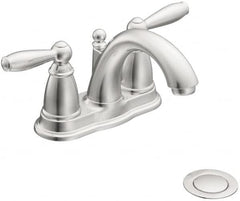 Moen - Lever Handle, Residential Bathroom Faucet - Two Handle, Pop Up Drain, Arc Spout - Benchmark Tooling