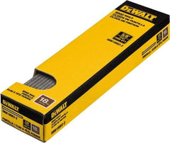 DeWALT - 18 Gauge 1" Long Finishing Nails for Power Nailers - Steel, Bright Finish, Smooth Shank, Straight Stick Collation, Brad Head, Chisel Point - Benchmark Tooling