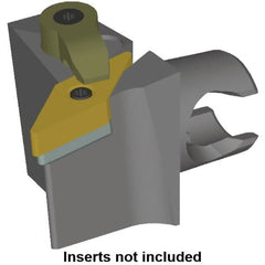 Kennametal - Left Hand Cut, Size KM20, VN.. Insert Compatiblity, Modular Turning & Profiling Cutting Unit Head - 12.5mm Ctr to Cutting Edge, 30mm Head Length, Series KM Mini - Benchmark Tooling