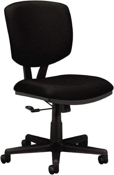 Hon - 40" High Task Chair - 25-3/4" Wide x 25-3/4" Deep, 100% Polyester Seat, Black - Benchmark Tooling