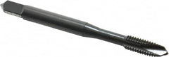 OSG - #12-28 UNF, 3 Flute, Oxide Finish, Vanadium High Speed Steel Spiral Point Tap - Plug Chamfer, Right Hand Thread, 2-3/8" OAL, 15/16" Thread Length, 0.22" Shank Diam, 2B/3B Class of Fit, Series 280 - Exact Industrial Supply