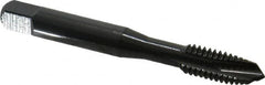 OSG - 5/16-18 UNC, 3 Flute, Oxide Finish, Vanadium High Speed Steel Spiral Point Tap - Plug Chamfer, Right Hand Thread, 2-23/32" OAL, 1-1/8" Thread Length, 0.318" Shank Diam, Series 280 - Exact Industrial Supply
