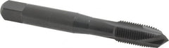 OSG - M10x1.00 Metric Fine, 3 Flute, Oxide Finish, Vanadium High Speed Steel Spiral Point Tap - Plug Chamfer, Right Hand Thread, 2-15/16" OAL, 1-1/4" Thread Length, 0.381" Shank Diam, Series 289 - Exact Industrial Supply