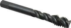 OSG - 7/16-14 UNC 3 Flute Modified Bottoming Spiral Flute Tap - Vanadium High Speed Steel, Oxide Finish, 3-5/32" OAL, Right Hand Flute, Right Hand Thread, Oversize, H7, Series 290 - Benchmark Tooling