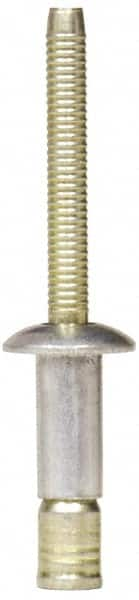 RivetKing - Size 64 Dome Head Steel Structural with Locking Stem Blind Rivet - Steel Mandrel, 0.062" to 0.27" Grip, 0.4" Head Diam, 0.192" to 0.196" Hole Diam, 0.416" Length Under Head, 3/16" Body Diam - Benchmark Tooling